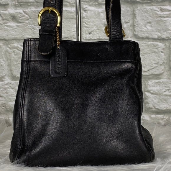 Coach Handbags - *VINTAGE* Coach Waverly Black Tote USA Made